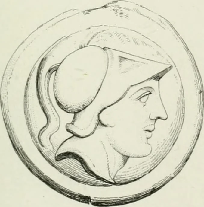 An illustration from Histoire de la monnaie romaine. Traduite de l'allemand par le duc de Blacas, 1865, leaf 190