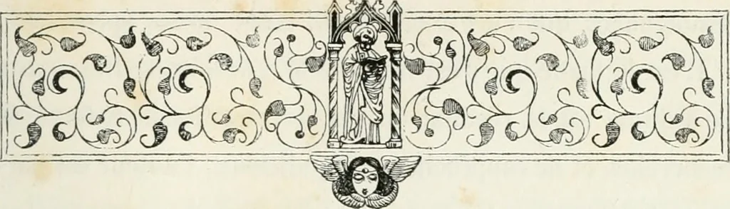 An illustration from Histoire de l'architecture sacrée du quatrième au dixième siècle dans les anciens évêchés de Genève, Lausanne et Sion, 1853, leaf 10