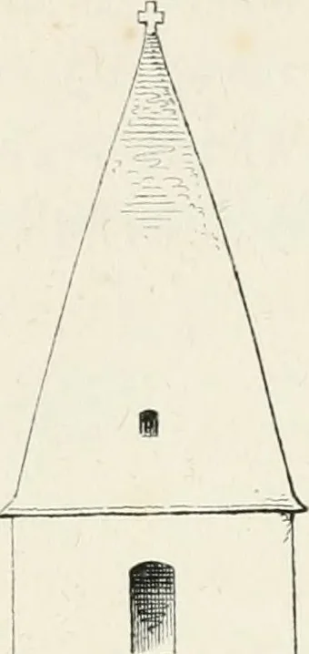 An illustration from Histoire de l'architecture sacrée du quatrième au dixième siècle dans les anciens évêchés de Genève, Lausanne et Sion, 1853, leaf 144