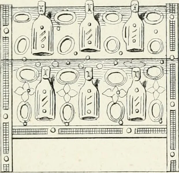 An illustration from Histoire de l'architecture sacrée du quatrième au dixième siècle dans les anciens évêchés de Genève, Lausanne et Sion, 1853, leaf 178