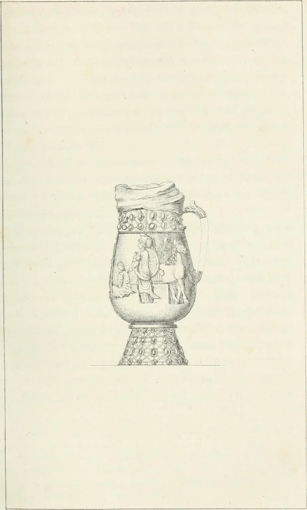 An illustration from Histoire de l'architecture sacrée du quatrième au dixième siècle dans les anciens évêchés de Genève, Lausanne et Sion, 1853, leaf 204