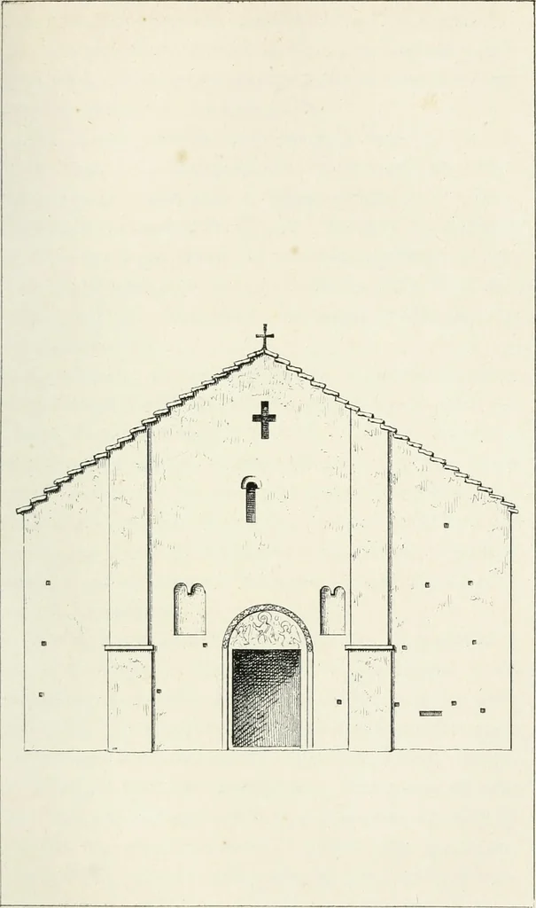 An illustration from Histoire de l'architecture sacrée du quatrième au dixième siècle dans les anciens évêchés de Genève, Lausanne et Sion, 1853, leaf 260