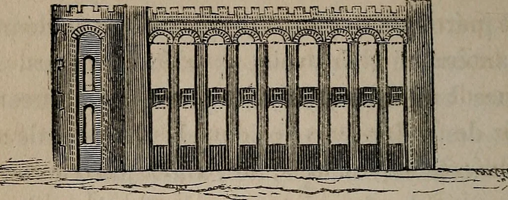 An illustration from Histoire de l'architecture en Belgique : depuis les temps les plus reculés jusqu'à l'époque actuelle, 1853, leaf 103