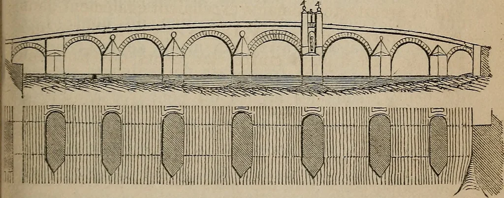 An illustration from Histoire de l'architecture en Belgique : depuis les temps les plus reculés jusqu'à l'époque actuelle, 1853, leaf 142