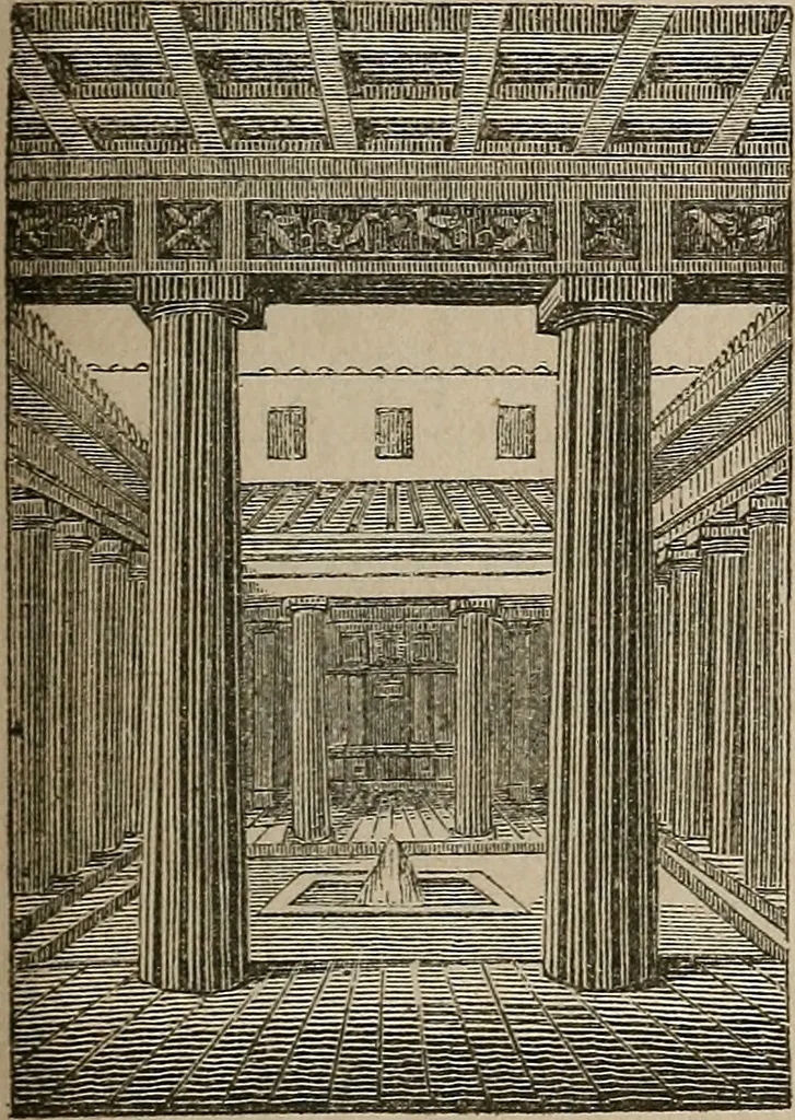 An illustration from Histoire de l'architecture en Belgique : depuis les temps les plus reculés jusqu'à l'époque actuelle, 1853, leaf 154