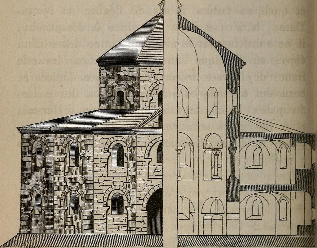 An illustration from Histoire de l'architecture en Belgique : depuis les temps les plus reculés jusqu'à l'époque actuelle, 1853, leaf 235