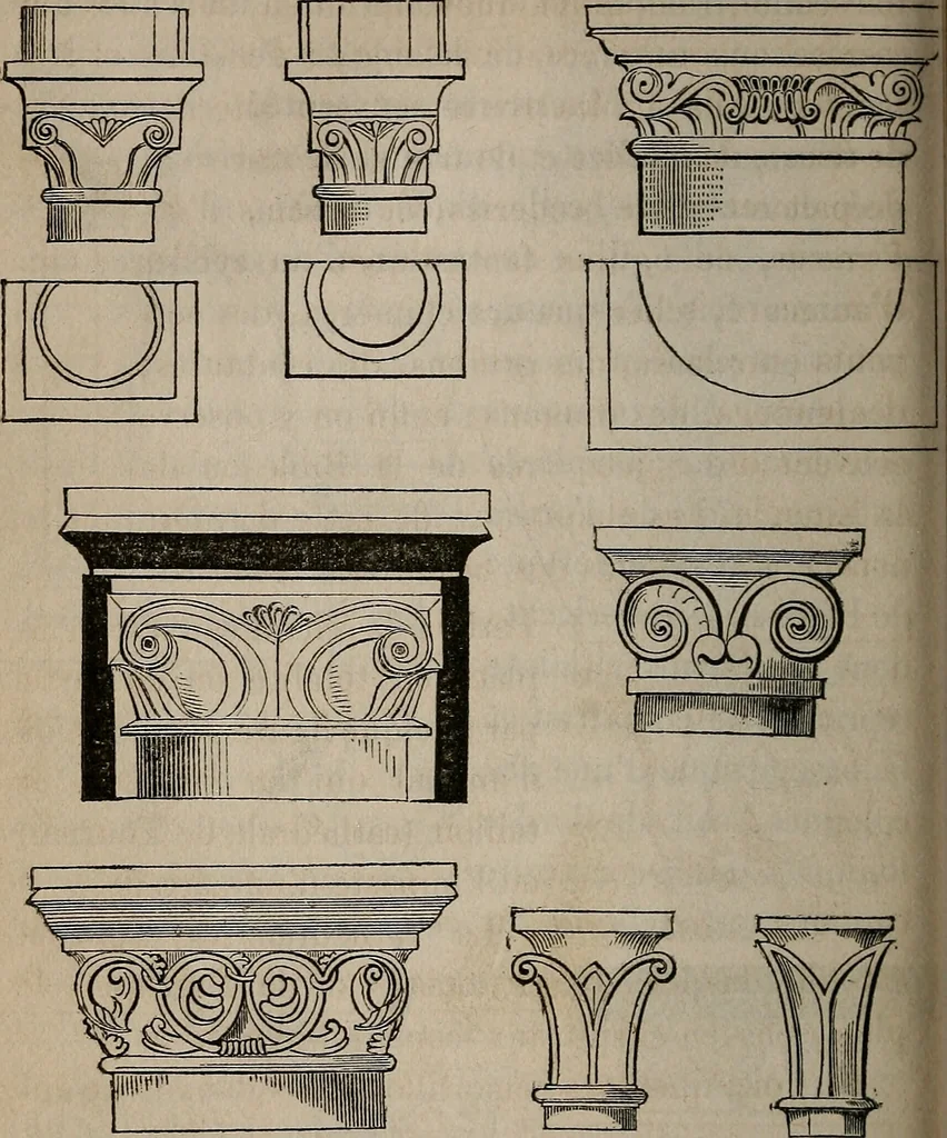 An illustration from Histoire de l'architecture en Belgique : depuis les temps les plus reculés jusqu'à l'époque actuelle, 1853, leaf 245