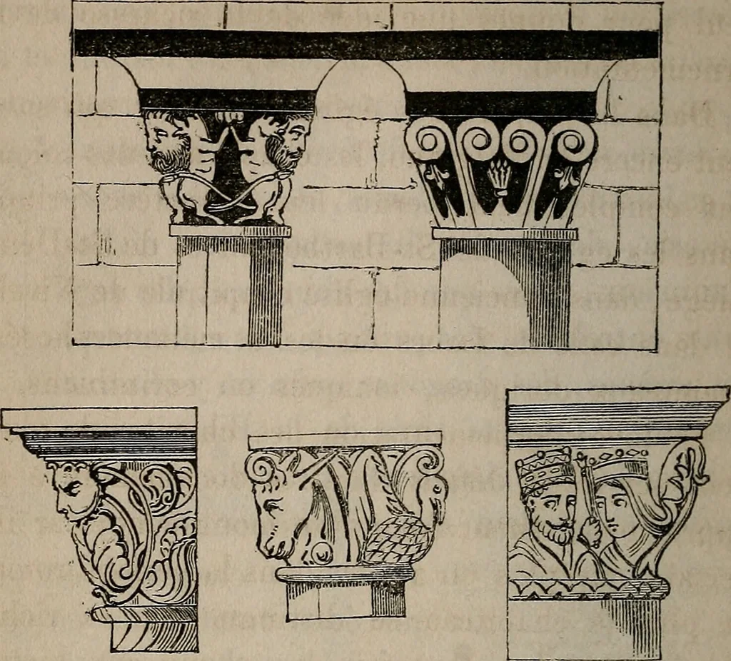 An illustration from Histoire de l'architecture en Belgique : depuis les temps les plus reculés jusqu'à l'époque actuelle, 1853, leaf 247