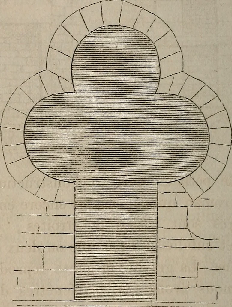 An illustration from Histoire de l'architecture en Belgique : depuis les temps les plus reculés jusqu'à l'époque actuelle, 1853, leaf 257