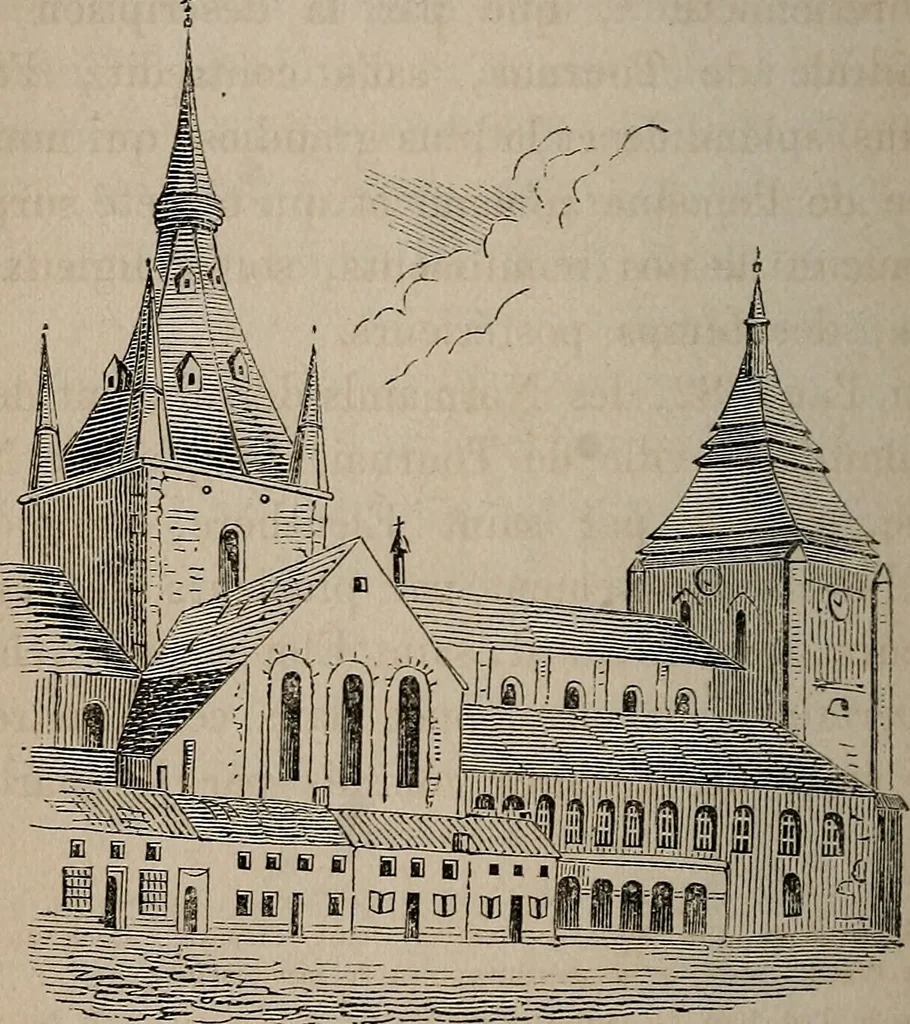 An illustration from Histoire de l'architecture en Belgique : depuis les temps les plus reculés jusqu'à l'époque actuelle, 1853, leaf 319