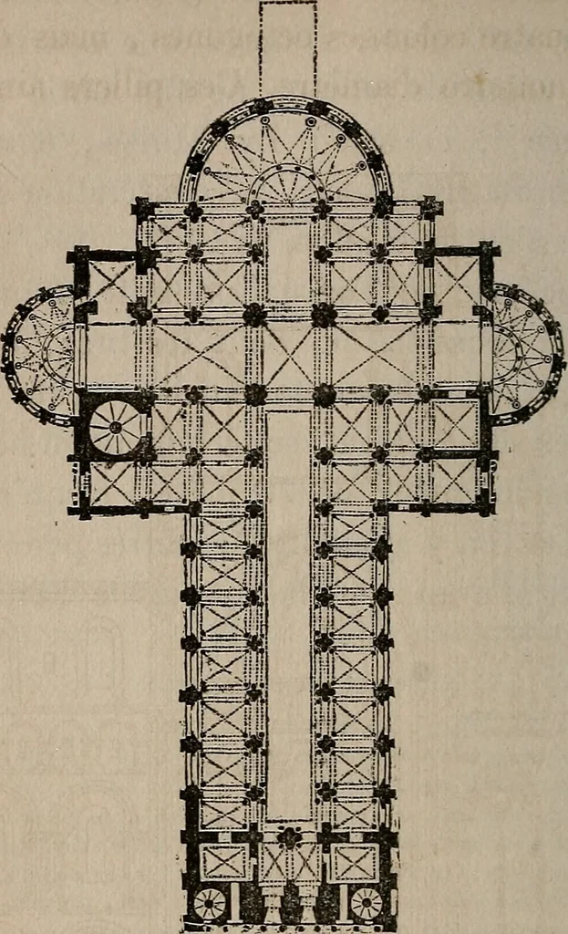 An illustration from Histoire de l'architecture en Belgique : depuis les temps les plus reculés jusqu'à l'époque actuelle, 1853, leaf 323