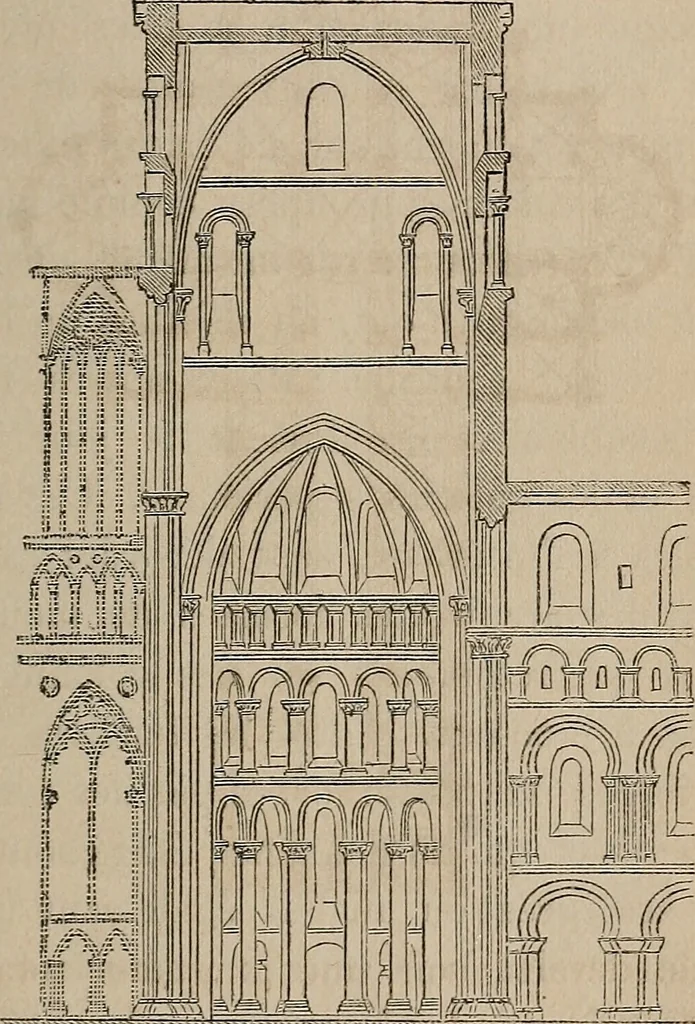 An illustration from Histoire de l'architecture en Belgique : depuis les temps les plus reculés jusqu'à l'époque actuelle, 1853, leaf 324