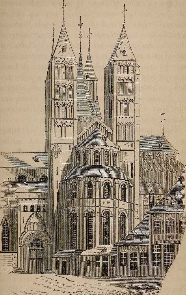 An illustration from Histoire de l'architecture en Belgique : depuis les temps les plus reculés jusqu'à l'époque actuelle, 1853, leaf 328