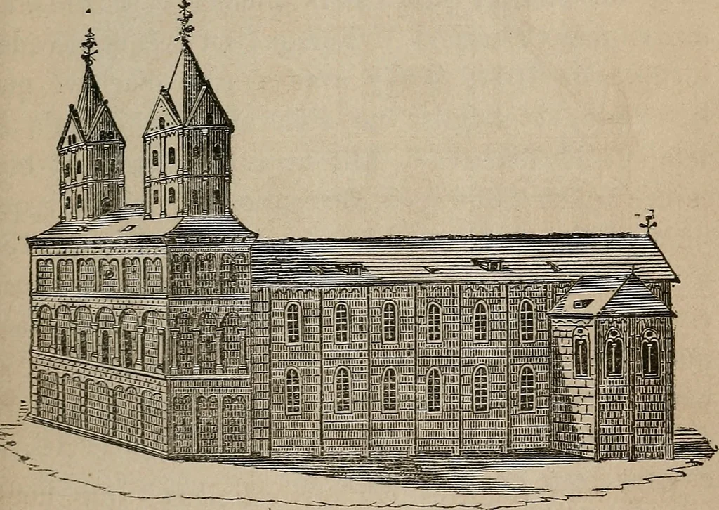 An illustration from Histoire de l'architecture en Belgique : depuis les temps les plus reculés jusqu'à l'époque actuelle, 1853, leaf 334