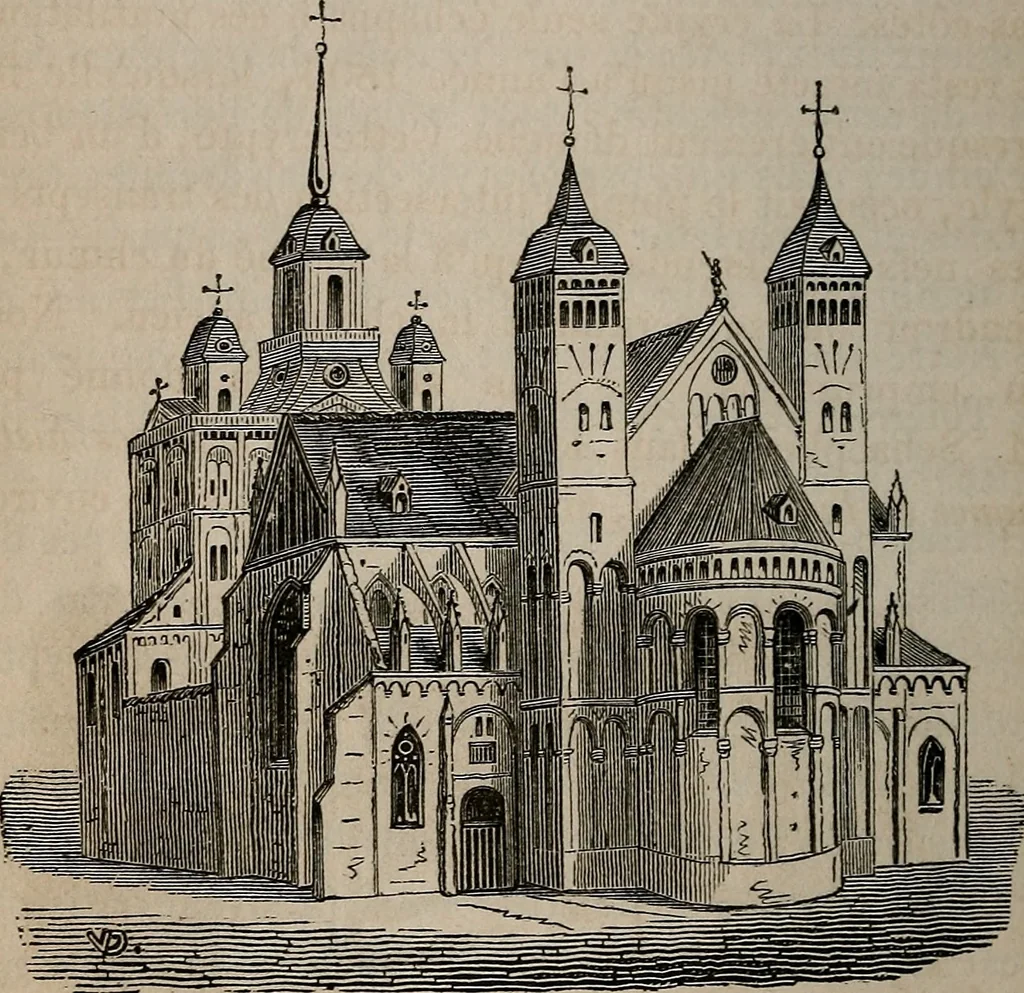 An illustration from Histoire de l'architecture en Belgique : depuis les temps les plus reculés jusqu'à l'époque actuelle, 1853, leaf 357
