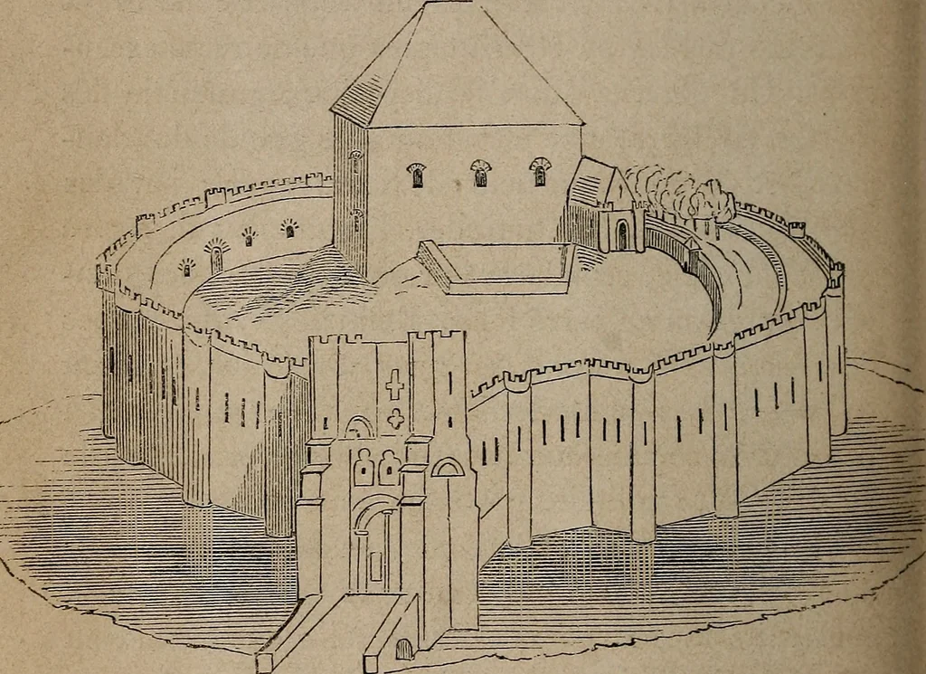 An illustration from Histoire de l'architecture en Belgique : depuis les temps les plus reculés jusqu'à l'époque actuelle, 1853, leaf 407