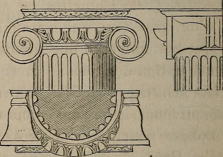 An illustration from Histoire de l'architecture en Belgique : depuis les temps les plus reculés jusqu'à l'époque actuelle, 1853, leaf 55