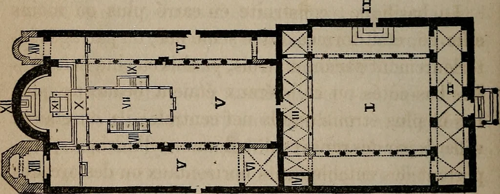 An illustration from Histoire de l'architecture en Belgique : depuis les temps les plus reculés jusqu'à l'époque actuelle, 1853, leaf 83