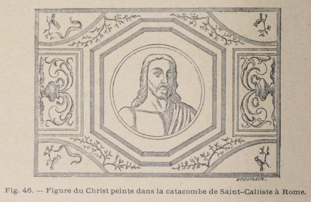 An illustration from Histoire de l'art chrétien aux dix premiers siècles, 1891, leaf 120
