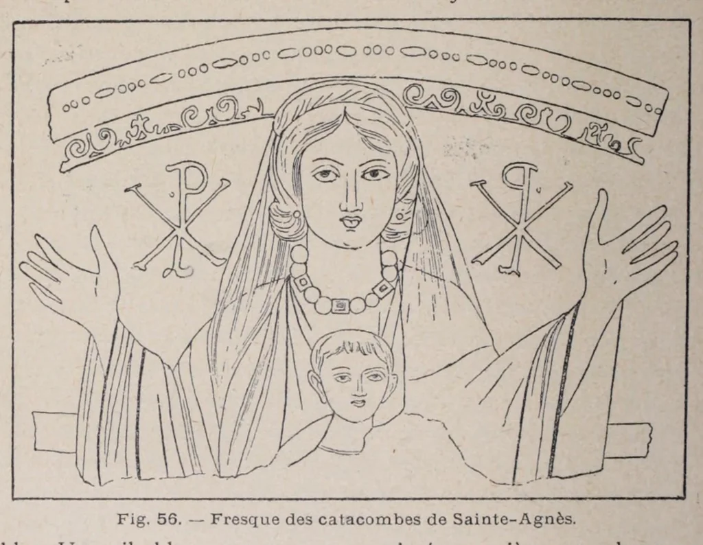 An illustration from Histoire de l'art chrétien aux dix premiers siècles, 1891, leaf 146