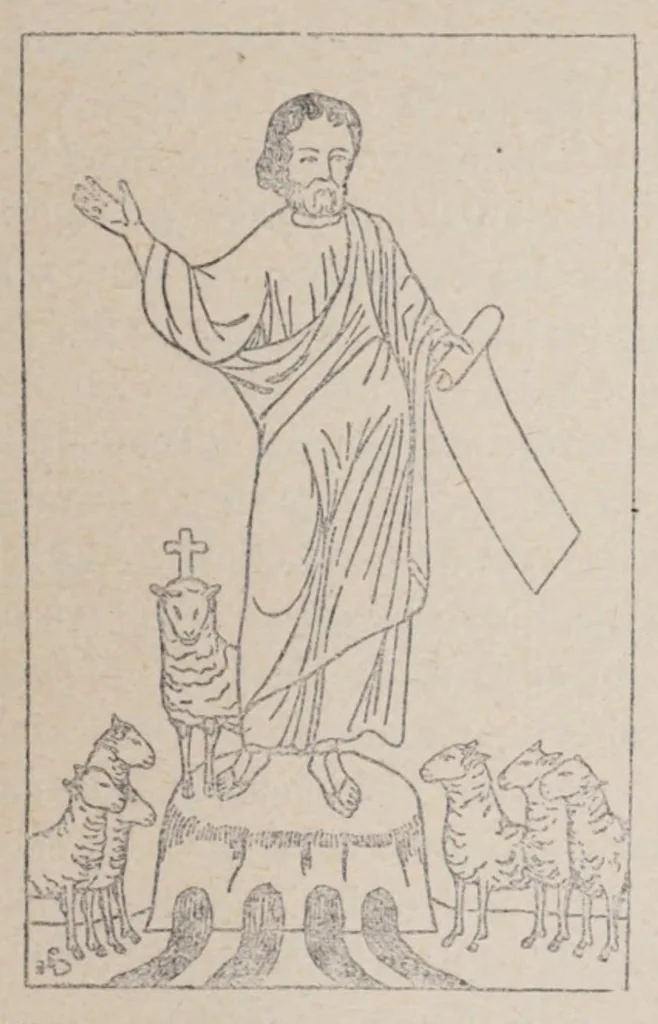 An illustration from Histoire de l'art chrétien aux dix premiers siècles, 1891, leaf 313
