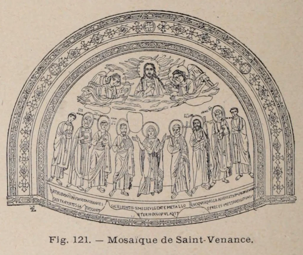 An illustration from Histoire de l'art chrétien aux dix premiers siècles, 1891, leaf 334