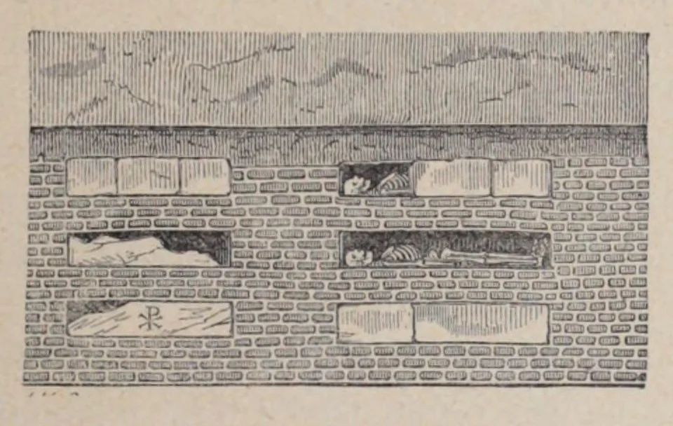 An illustration from Histoire de l'art chrétien aux dix premiers siècles, 1891, leaf 43