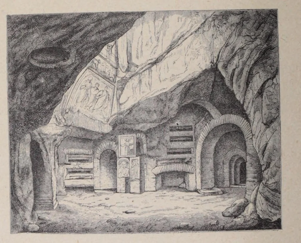 An illustration from Histoire de l'art chrétien aux dix premiers siècles, 1891, leaf 52