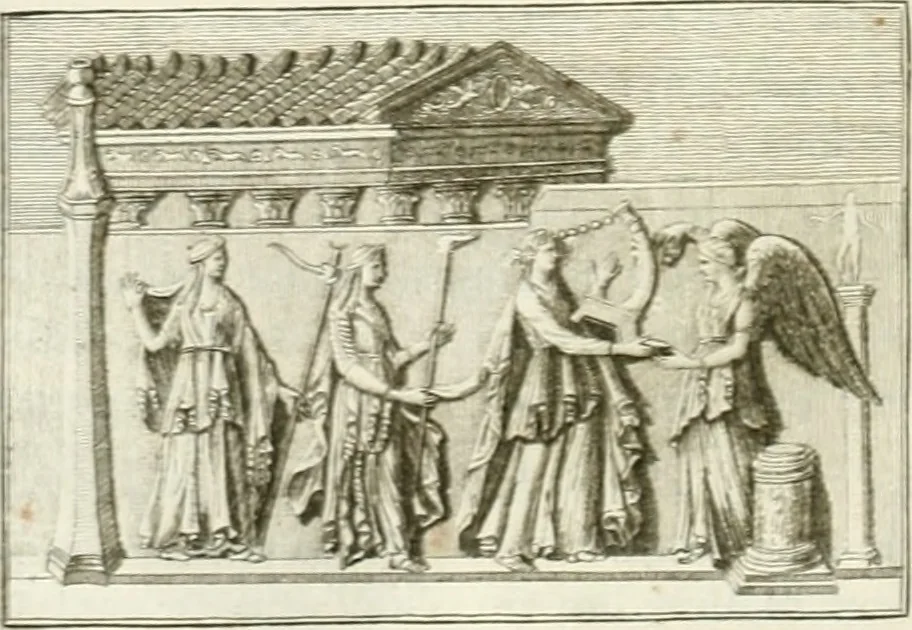 An illustration from Histoire de l'art chez les anciens, 1793, leaf 123