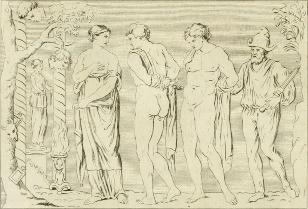 An illustration from Histoire de l'art chez les anciens, 1793, leaf 319