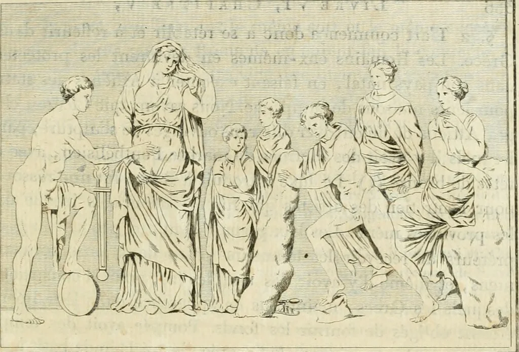 An illustration from Histoire de l'art chez les anciens, 1793, leaf 364