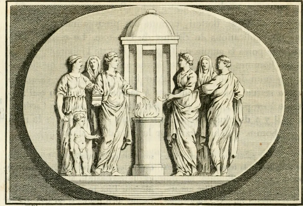 An illustration from Histoire de l'art chez les anciens, 1793, leaf 397