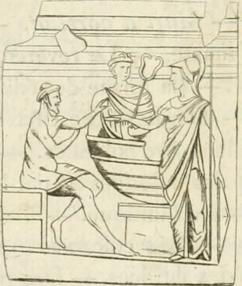 An illustration from Histoire de l'art chez les anciens, 1793, leaf 701