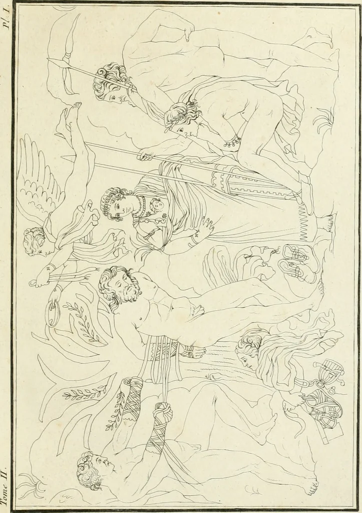 An illustration from Histoire de l'art chez les anciens, 1793, leaf 702