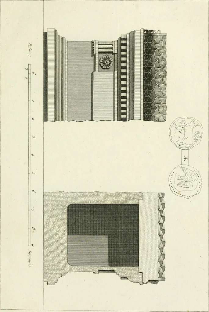 An illustration from Histoire de l'art chez les anciens, 1793, leaf 754