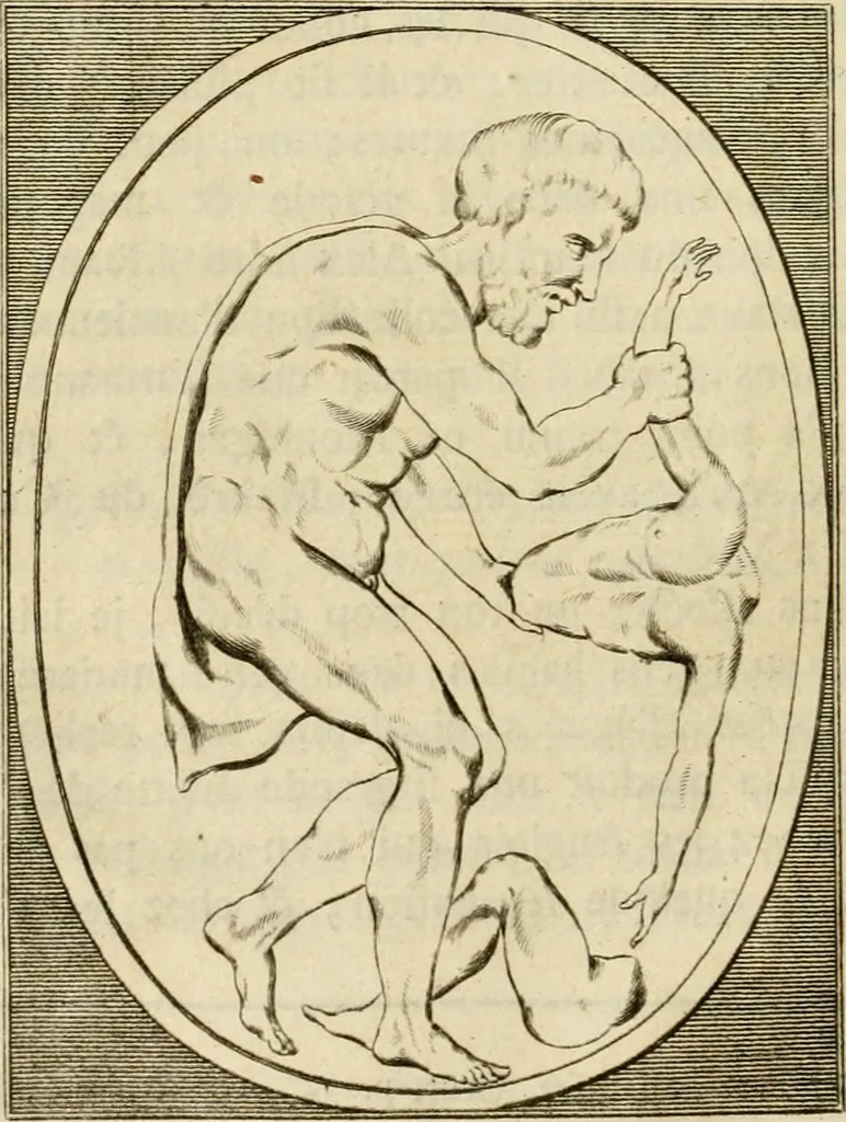 An illustration from Histoire de l'art chez les anciens, 1766, leaf 111