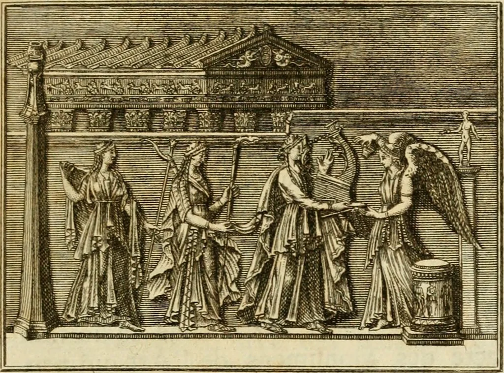 An illustration from Histoire de l'art chez les anciens, 1766, leaf 8