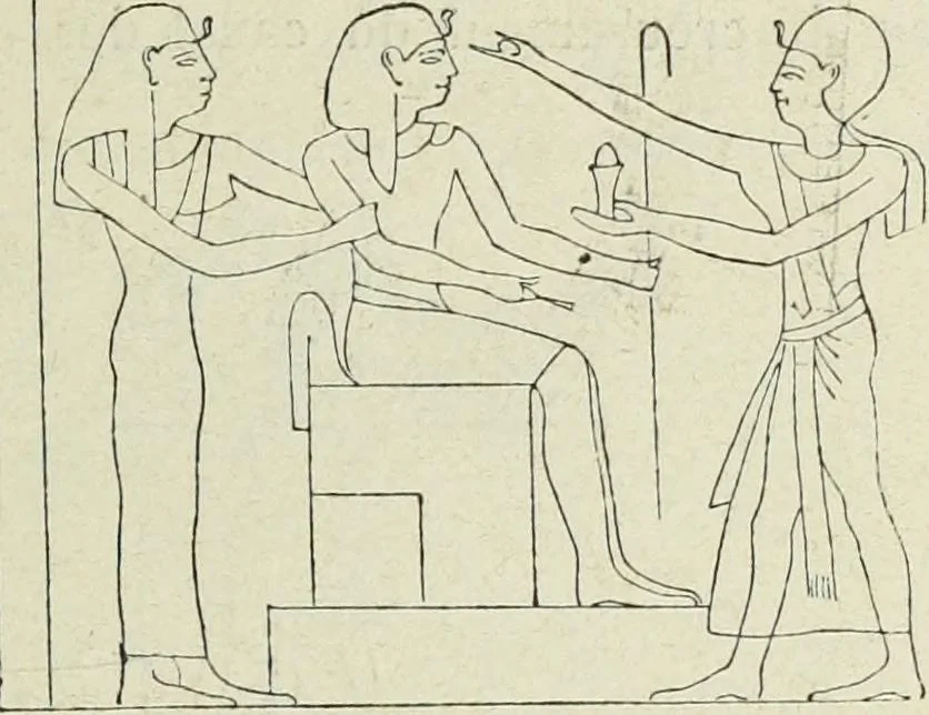 An illustration from Histoire de l'art dans l'antiquité: Égypte, Assyrie, Perse, Asie Mineure, Grece, Etrurie, Rome, 1882, leaf 114