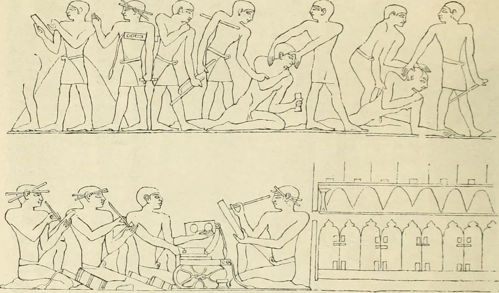 An illustration from Histoire de l'art dans l'antiquité: Égypte, Assyrie, Perse, Asie Mineure, Grece, Etrurie, Rome, 1882, leaf 119