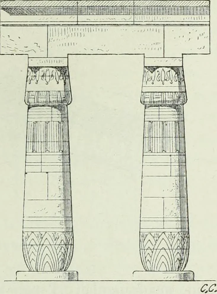 An illustration from Histoire de l'art dans l'antiquité: Égypte, Assyrie, Perse, Asie Mineure, Grece, Etrurie, Rome, 1882, leaf 194