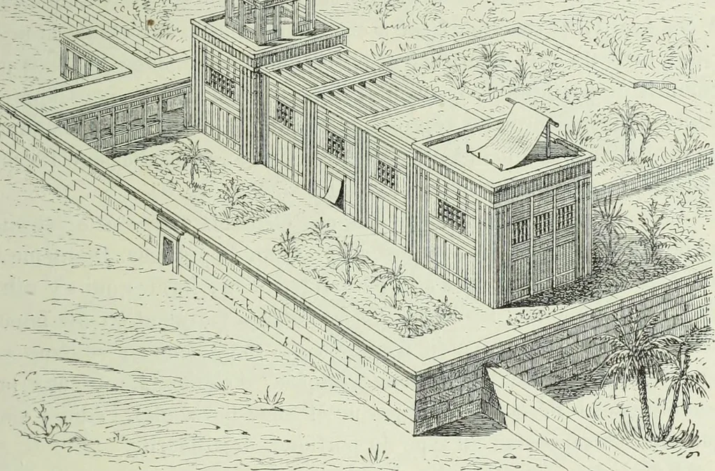 An illustration from Histoire de l'art dans l'antiquité: Égypte, Assyrie, Perse, Asie Mineure, Grece, Etrurie, Rome, 1882, leaf 210