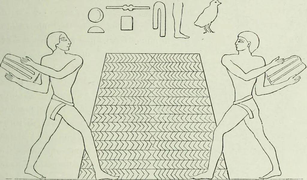 An illustration from Histoire de l'art dans l'antiquité: Égypte, Assyrie, Perse, Asie Mineure, Grece, Etrurie, Rome, 1882, leaf 244