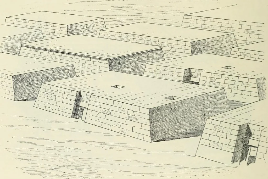 An illustration from Histoire de l'art dans l'antiquité: Égypte, Assyrie, Perse, Asie Mineure, Grece, Etrurie, Rome, 1882, leaf 269