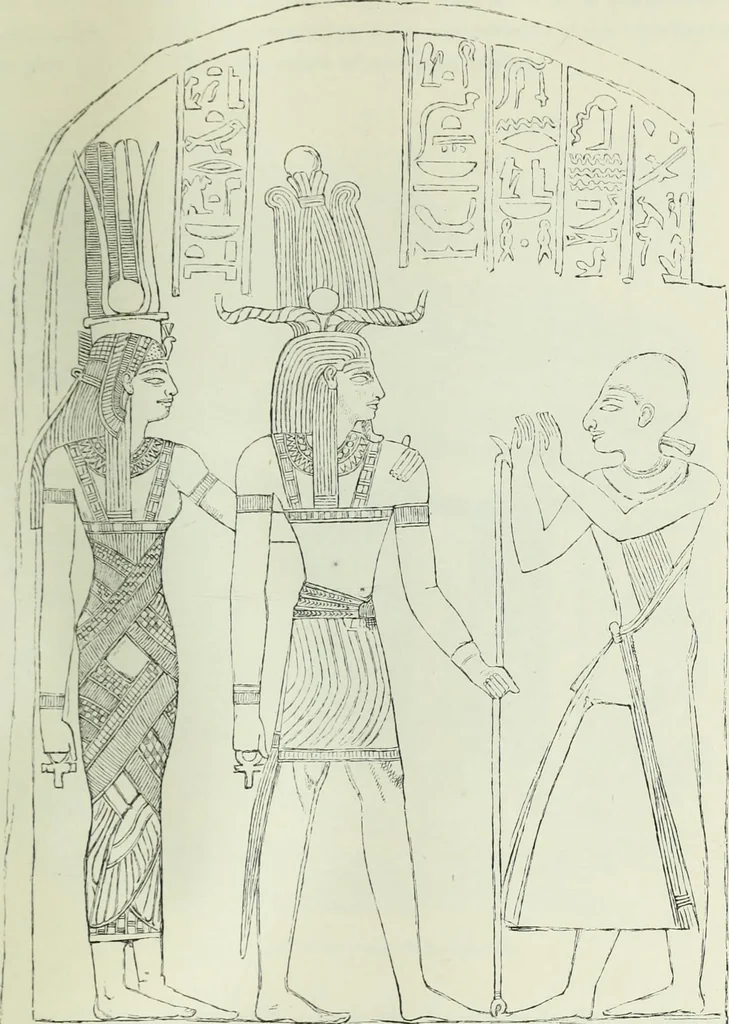 An illustration from Histoire de l'art dans l'antiquité: Égypte, Assyrie, Perse, Asie Mineure, Grece, Etrurie, Rome, 1882, leaf 348