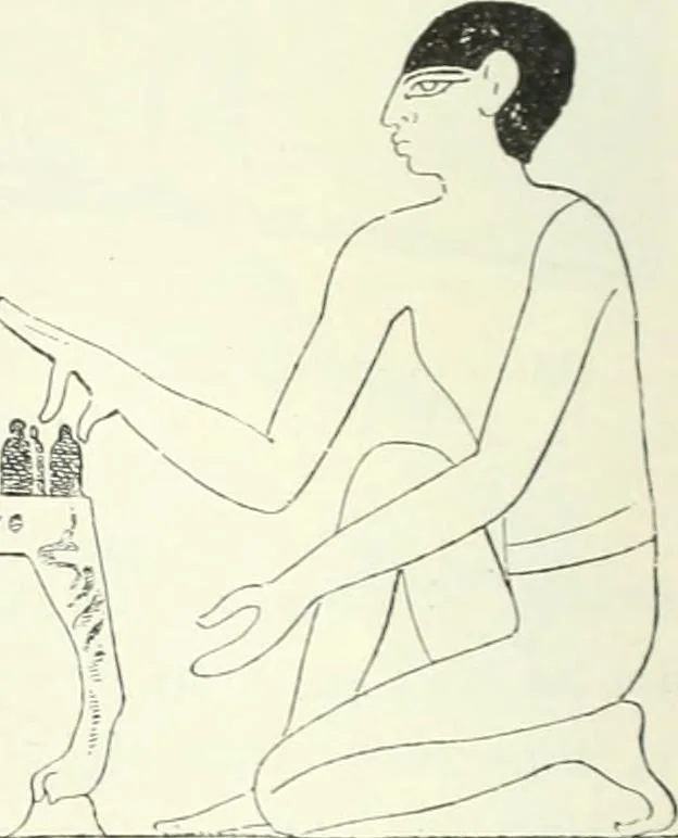 An illustration from Histoire de l'art dans l'antiquité: Égypte, Assyrie, Perse, Asie Mineure, Grece, Etrurie, Rome, 1882, leaf 353