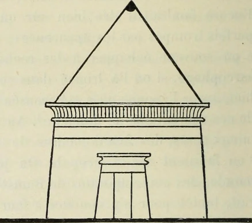 An illustration from Histoire de l'art dans l'antiquité: Égypte, Assyrie, Perse, Asie Mineure, Grece, Etrurie, Rome, 1882, leaf 395