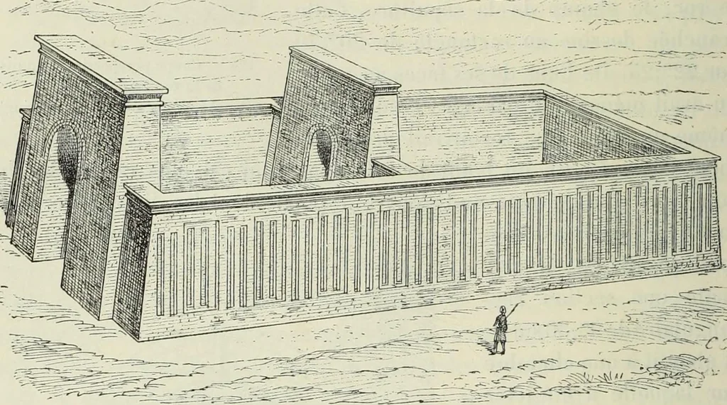 An illustration from Histoire de l'art dans l'antiquité: Égypte, Assyrie, Perse, Asie Mineure, Grece, Etrurie, Rome, 1882, leaf 413