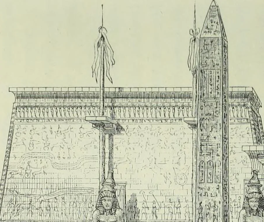 An illustration from Histoire de l'art dans l'antiquité: Égypte, Assyrie, Perse, Asie Mineure, Grece, Etrurie, Rome, 1882, leaf 444