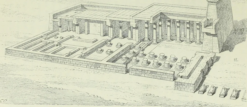 An illustration from Histoire de l'art dans l'antiquité: Égypte, Assyrie, Perse, Asie Mineure, Grece, Etrurie, Rome, 1882, leaf 450