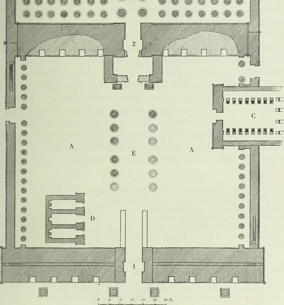 An illustration from Histoire de l'art dans l'antiquité: Égypte, Assyrie, Perse, Asie Mineure, Grece, Etrurie, Rome, 1882, leaf 466